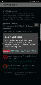 OpenVPN Continue
